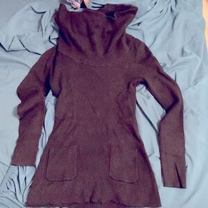 Black cowl neck sweater